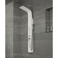 Alegre || White zuhanypanel, rozsdamentes acél